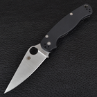 Нож складной SPYDERCO Para-Military С81 (длина: 21.0см, лезвие: 8.7см), черный - изображение 3