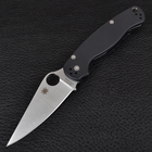 Ніж складаний SPYDERCO Para-Military С81 (довжина: 21.0 см, лезо: 8.7 см), чорний - зображення 3