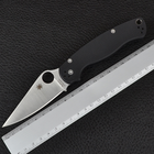 Нож складной SPYDERCO Para-Military С81 (длина: 21.0см, лезвие: 8.7см), черный - изображение 6