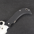 Нож складной Spyderco Khalsa (длина: 17.5см, лезвие: 8см), черный - изображение 4