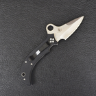 Нож складной Spyderco Khalsa (длина: 17.5см, лезвие: 8см), черный - изображение 5