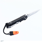 Нож складной Ganzo G7452P-WS (длина: 210мм, лезвие: 90мм, сатин), черный - изображение 2