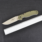 Нож складной Ontario RAT-1A (длина: 219мм, лезвие: 84мм, сатин), оливковый 8870OD - изображение 10