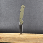 Нож складной Ontario RAT-1A (длина: 219мм, лезвие: 84мм, сатин), оливковый 8870OD - изображение 12