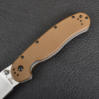 Нож складной Ontario RAT-1 D2 (длина: 216мм, лезвие: 89мм, сатин), сoyote brown 8867CB - изображение 5