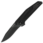 Нож складной Kershaw Fraxion (длина: 171мм, лезвие: 70мм, черное), черный - изображение 1
