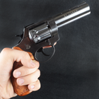 Револьвер под патрон флобера Stalker Grey (4.5", 4.0mm), рукоятка коричневая - изображение 7