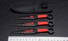 Набір метальних ножів Browning Target, 3шт. з чохлом - зображення 2