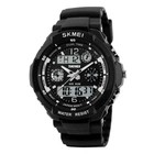 Мужские часы Skmei 0931 S-Shock Черные с серыми стрелками
