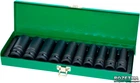 Набор длинных ударных головок Toptul 1/2" 10-24 мм 10 предметов (GDAD1002)