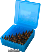Коробка МТМ RS-100 для патронів 223 Rem 100 шт. Блакитний (17730469) - зображення 1