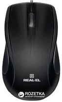 Мышь Real-El RM-250 USB+PS/2 Black - изображение 1
