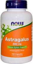 Натуральна добавка Now Foods Астрагал Astragalus 500 мг Капсули