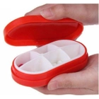Контейнер для таблеток на 6 отделений красный - R152686 - изображение 2