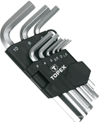 Ключи шестигранные TOPEX HEX 1.5-10 мм 9 шт (35D955)