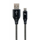 Дата кабель USB 2.0 AM to USB-C 2.0m Cablexpert (CC-USB2B-AMCM-2M-BW)