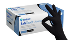 Рукавички нітрилові Medicom Safe Touch Advanced Black 5.0 L - зображення 1