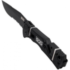 Нож SOG Trident Elite Black Blade Serrated (TF106-BX) - изображение 3