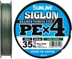 Шнур Sunline Siglon PE х4 300 м # 2.0/0.242 мм 15.5 кг Темно-зеленый (16580950)