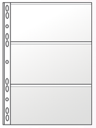 Файл для банкнот А4, 11 отверстий, PVC (10шт)
