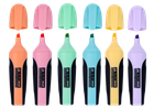 Набор текст-маркеров Buromax Pastel с резиновыми вставками 2-4 мм 6шт (BM.8905-96)