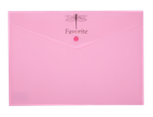 Папка-конверт А4 на кнопці Buromax Favourite Pastel рожева (BM.3953-10)