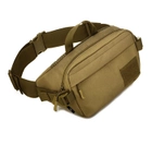 Сумка тактическая поясная повседневная sandwich bag 2L Protector Plus khaki - изображение 1