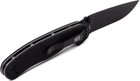 Карманный нож Ontario RAT I Folder Assist черный клинок гладкая РК Черная G-10 (8871) - изображение 2