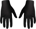 Одноразовые перчатки XoKo нитриловые без пудры Размер L 10 шт Черные (9869201151963) - изображение 4