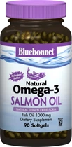 Жирные кислоты Bluebonnet Nutrition Natural Omega-3 Salmon Oil Натуральная омега-3 из лососевого жира 90 желатиновых капсул (743715009523)