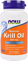Жирні кислоти Now (Now Foods) Neptune Krill Oil Крилевий жир 500 мг 60 желатинових капсул (733739016256)