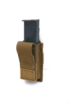 Подсумок для пистолетного магазина молле Pantac Molle Single .45 Mag Pouch With Hard Insert PH-C802, Cordura Хакі (Khaki) - изображение 3