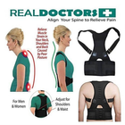 Магнитный корректор осанки Real Doctors Posture Support Черный XL - изображение 3