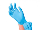 Одноразові рукавички нітрилові Медіком 100 шт в упаковці Розмір L Блакитні - изображение 4