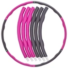 Обруч складной planeta-sport K610 двухцветный мягкий Малиновый-серый