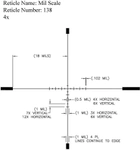 Приціл U. S. Optics SR-4C 1-4x22 F1 марка MIL-Scale з підсвічуванням. МРАД - зображення 2