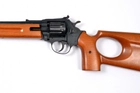 Револьверная винтовка под патрон Флобера Safari SPORT cal. 4 мм ствол 43 см, буковый приклад - изображение 5