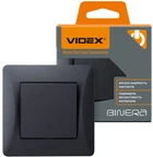 Вимикач одноклавішний VIDEX Binera проміжний Чорний графіт (VF-BNSW1I-BG)