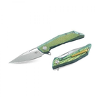 Ніж складаний Bestech Knife SHRAPNEL Green and Gold BT1802B AE-1540 - зображення 1