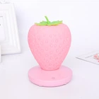 Силиконовый LED светильник-ночник с аккумулятором Клубника Розовый