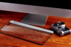 Стеклянная беспроводная клавиатура Bastron B9 Серый (518131G) - изображение 3