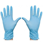 Перчатки нитриловые polix pro&med 100 шт/уп. цвет: Sky Blue размер: XL - изображение 1