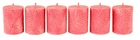 Набор свечей из пальмового воска Сandlesbio Palm Wax Красный 5.5х7 см 6 штук (WP 05 - 55/70) - изображение 4