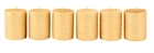 Набор свечей из пальмового воска Сandlesbio Silk Золотой 5.5х7 см 6 штук (SG 55/70) - изображение 4