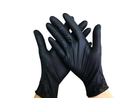 Рукавички нітрилові polix pro&med 100 шт/уп. колір: Чорний розмір: Xs - зображення 1