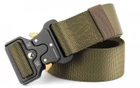 Ремень тактический Assault Belt с металлической пряжкой 125 см Зеленый - изображение 2