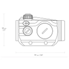 Прицел коллиматорный Hawke Vantage Red Dot 1x30 (9-11mm) - изображение 3