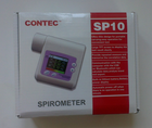 Спірометр спірограф SP10 для визначення здатності дихальної з передачею даних на ПК Contec (mpm_00424) - зображення 9