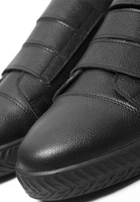 Мужские черные кожаные кеды на липучках 45 р (30 см) - изображение 4