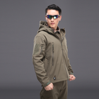 Тактична куртка / вітровка Pave Hawk Softshell olive XL - зображення 4